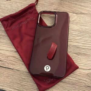 Loopy - iPhone 15 Pro Max - Maroon Shimmer | Shimmer Edition / Lefty